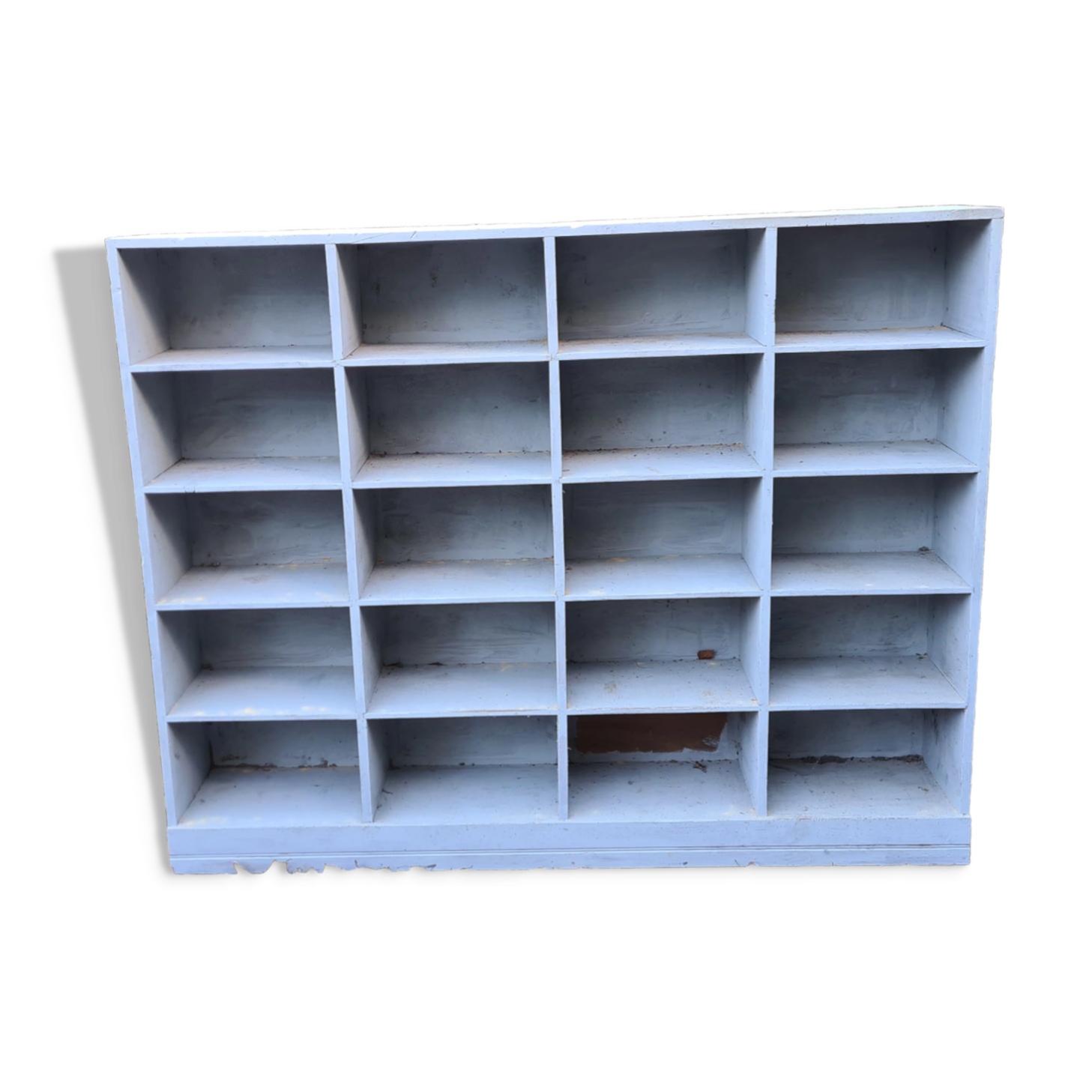 Old blue wooden craft furniture