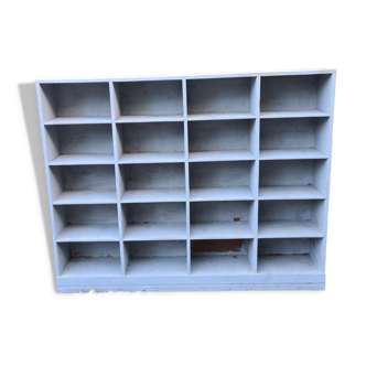 Old blue wooden craft furniture