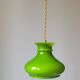 Green opaline pendant light
