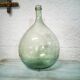 Demijohn green 7 liters in blown glass
