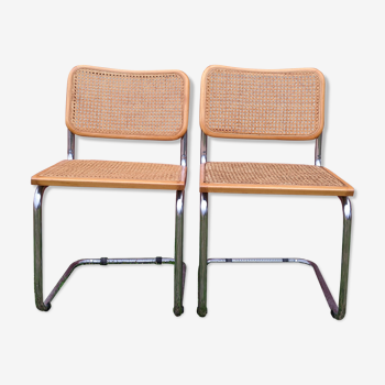 Duo de chaises B.32 cesca de Marcel Breuer
