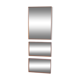 Triptych of modernist mirrors - 125x47cm