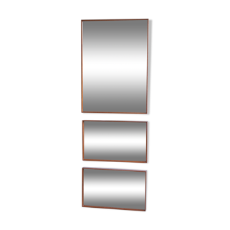 Triptych of modernist mirrors - 125x47cm