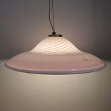 Pink Murano swirl pendant light