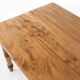 Rustic Elm Dining Table with Drawer, France 1850s