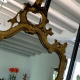 Large golden baroque style wall mirror