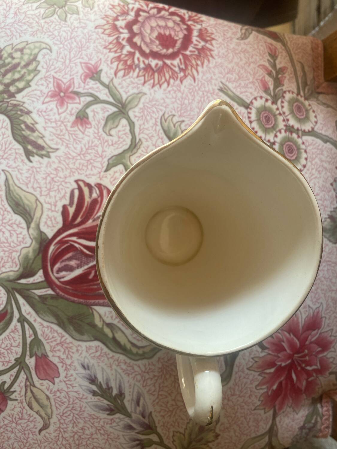 Vintage Digoin earthenware milk jug