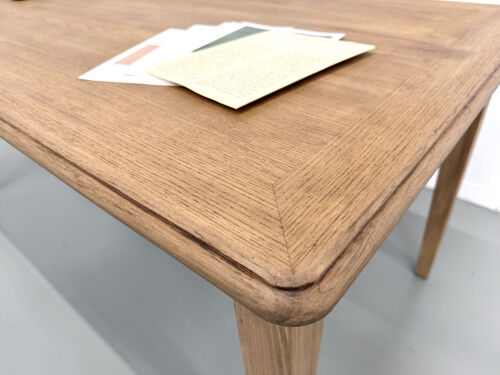 Campaign table in oak and pine, 1970s