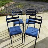 Suite de 4 chaises bistrot vintage