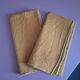 Lot de 2 serviettes de table en coton et lin Bouchara couleur camel ne