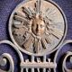 Pair of neoclassical wrought iron wall lights