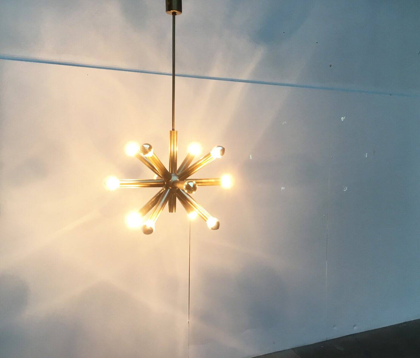 Lustre Sputnik Atomique de l'Âge Spatial Allemand