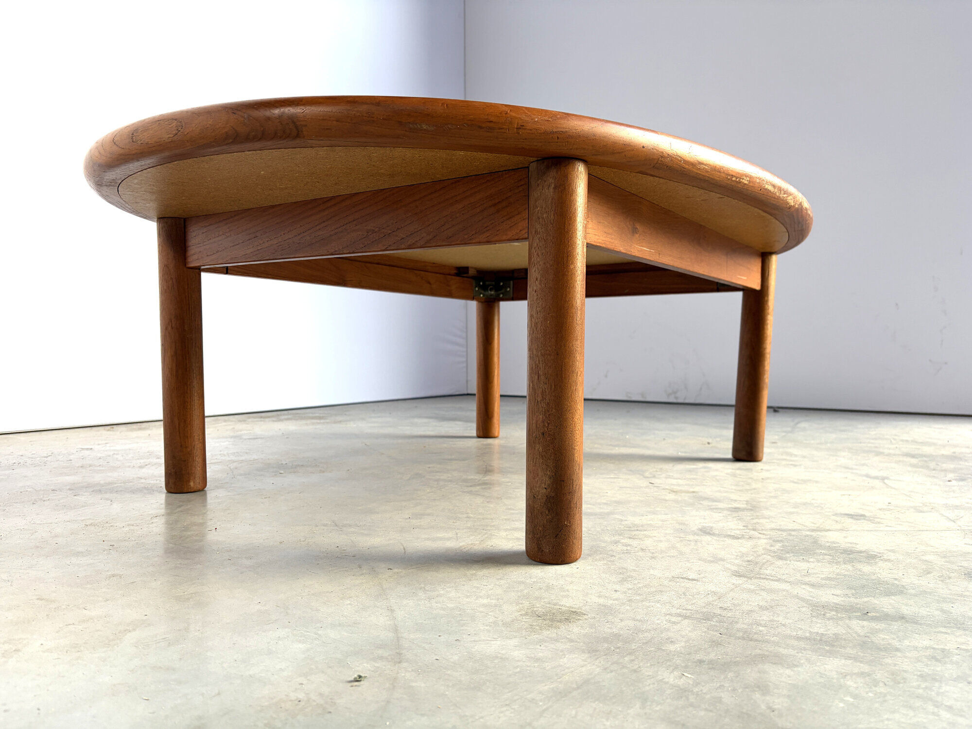 Mid-century Danish teak and tile Tue Poulsen coffee table by Haslev, 1960s