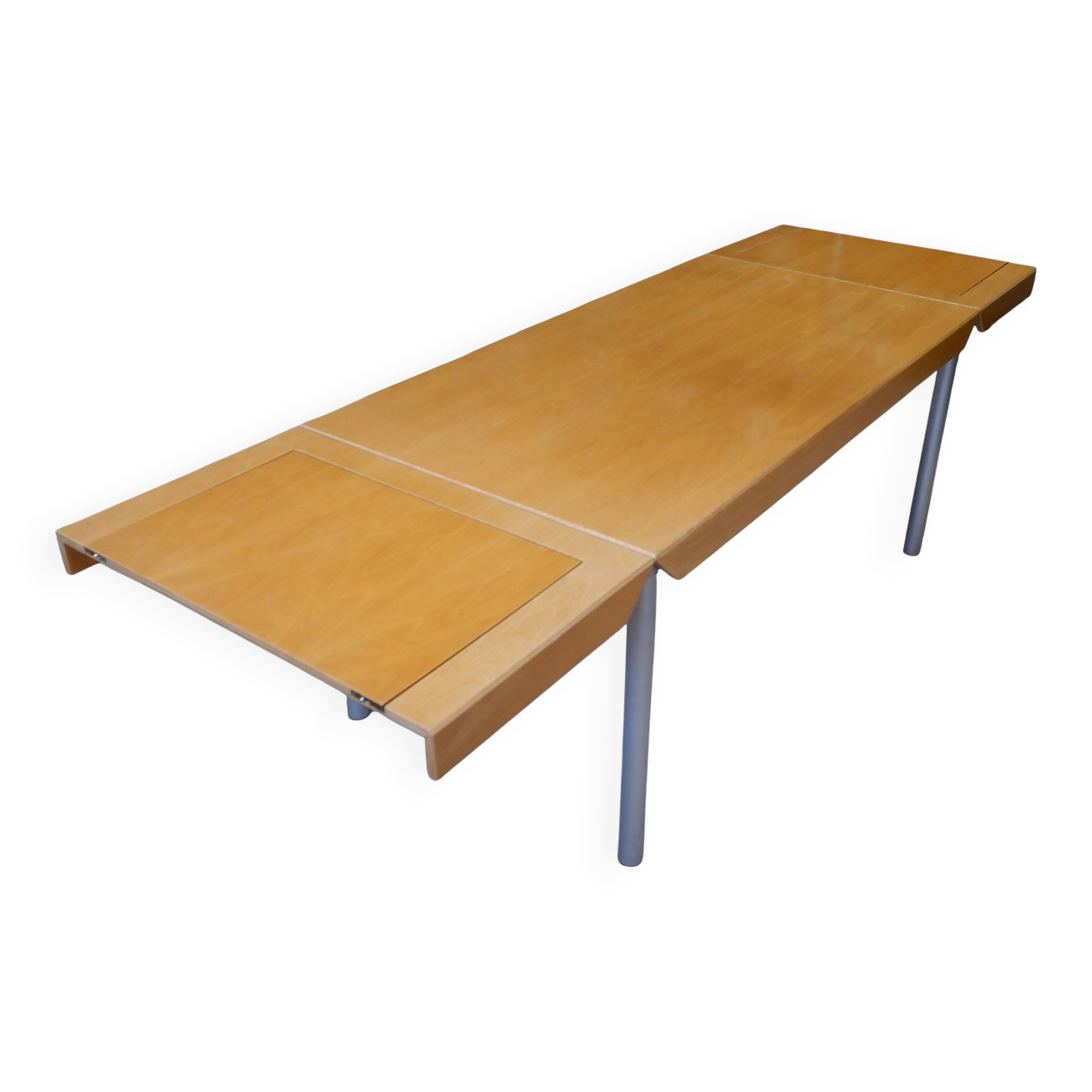 Table à manger extensible des années 1980