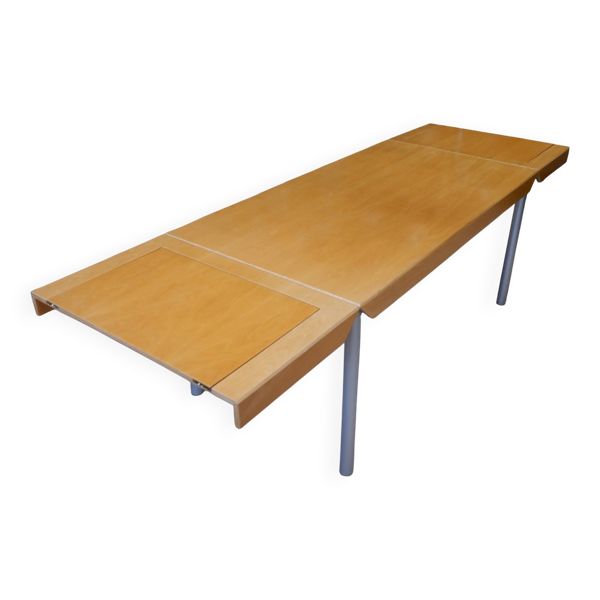 Table à manger extensible des années 1980