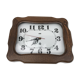 Horloge pendule odo quartz en bois et verre vintage