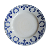 Assiette plate K et G Lunéville France