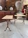 Pair of bistro tables from the early 20th century.