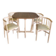 Ensemble vintage attribué à Thonet – table + 4 chaises années 60
