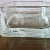 Pavé de verre , cendrier, signé LUMAX, recuit, années 40 50, Le Corbusier