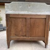 Antique bathroom cabinet with marble