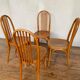 Series of 4 bistro chairs in curved wood fischel n° 196