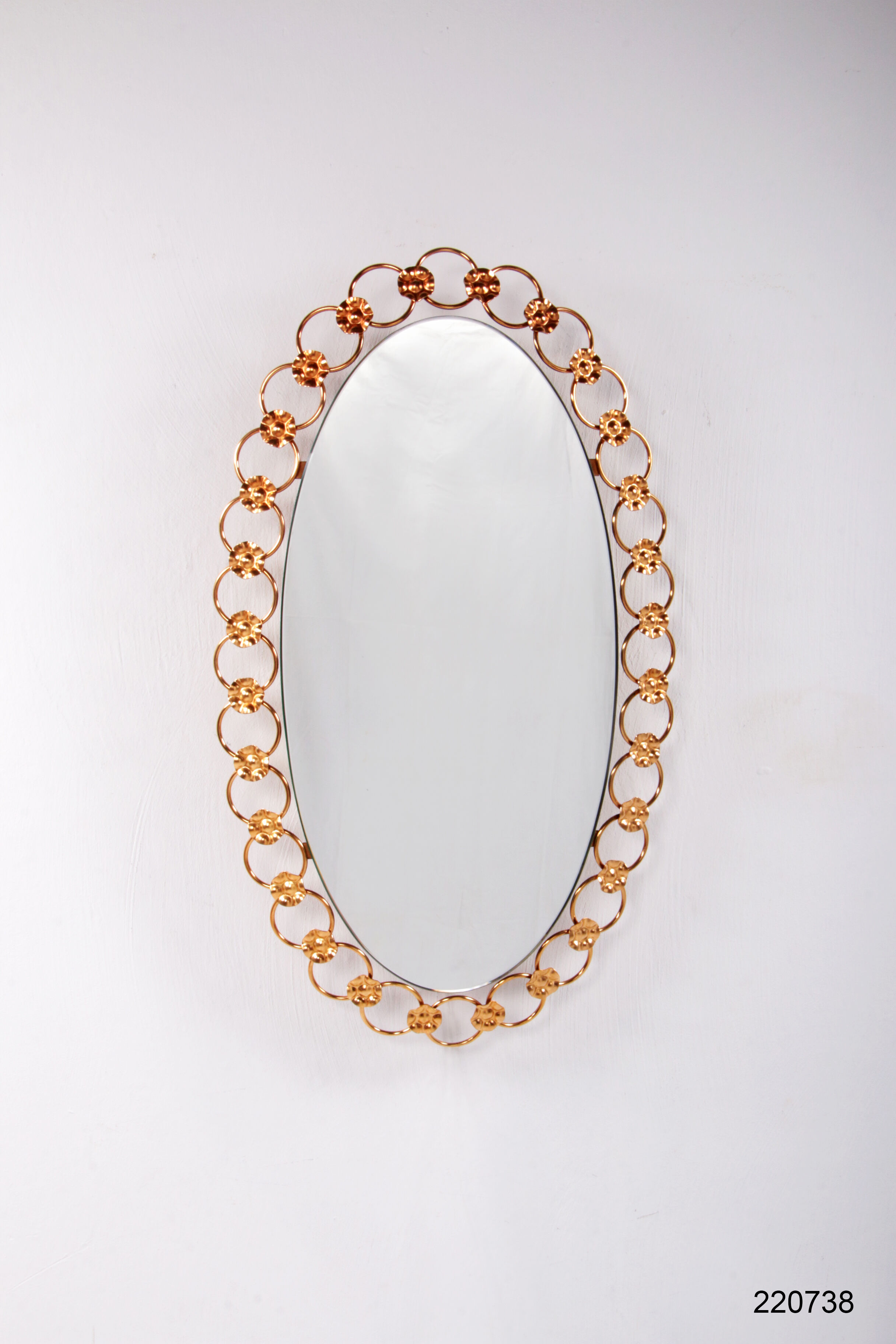 Miroir mural illuminé des années 1960, Allemagne, Hollywood Regency