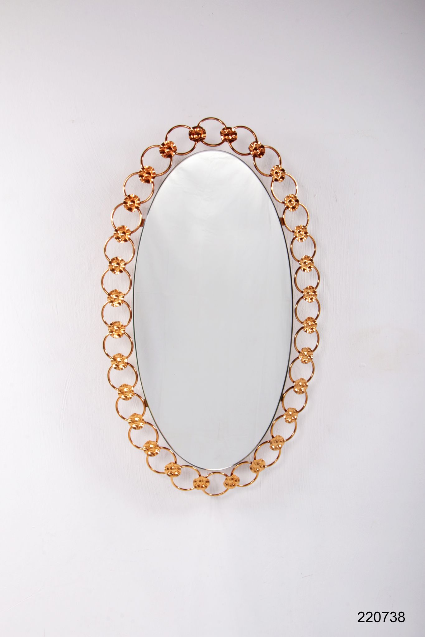 Hollywood Regency illuminated wall mirror 1960s Germany