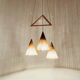 Teakwood and Sisal Cascading Lamp by Temde