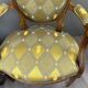 Pair of louis xvi armchairs in carved wood, late 19th century
