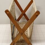 Macramé magazine holder, 70s