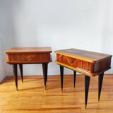 Pair of vintage bedside tables 1965