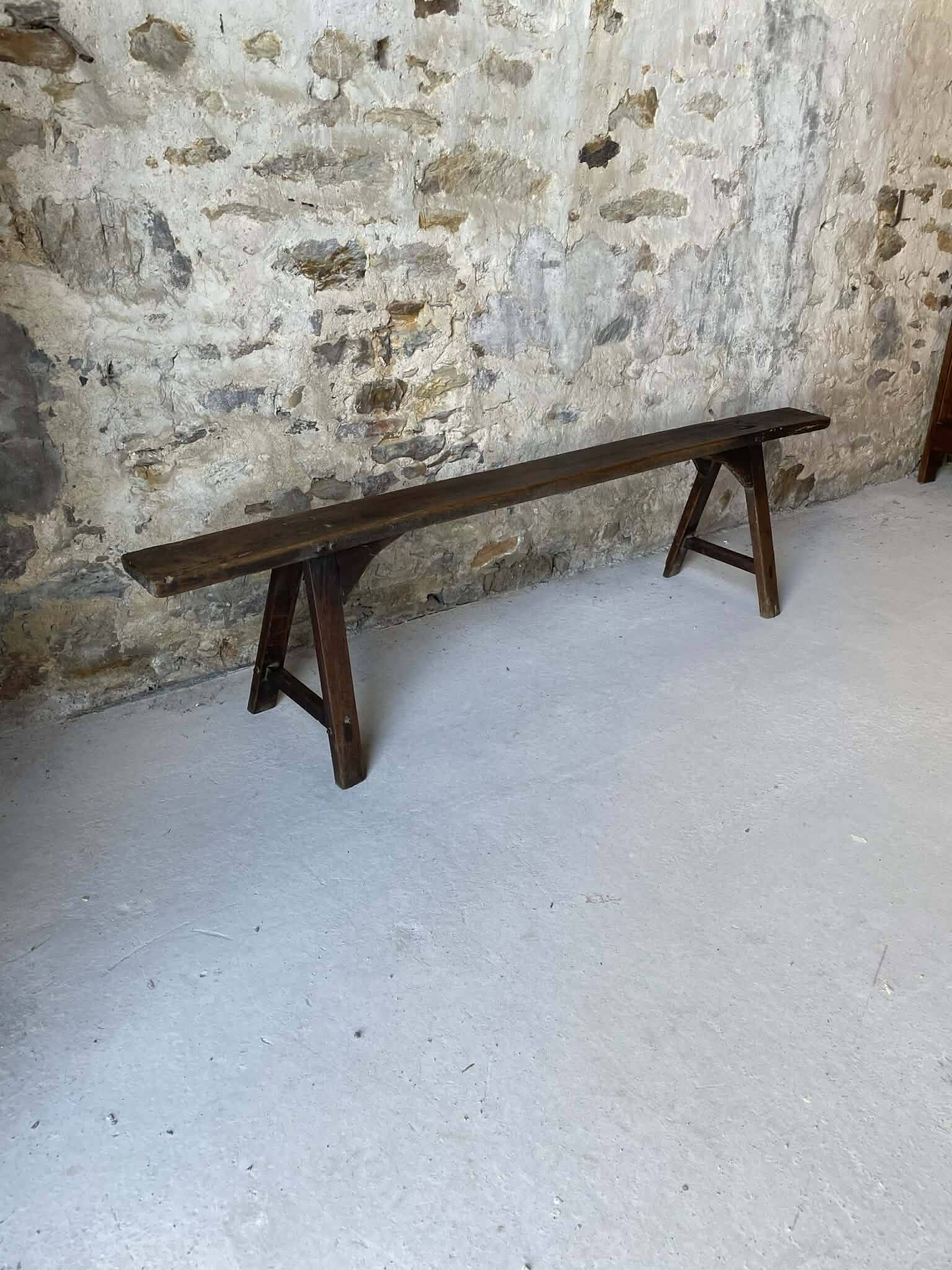Old wooden bench – 185 cm long