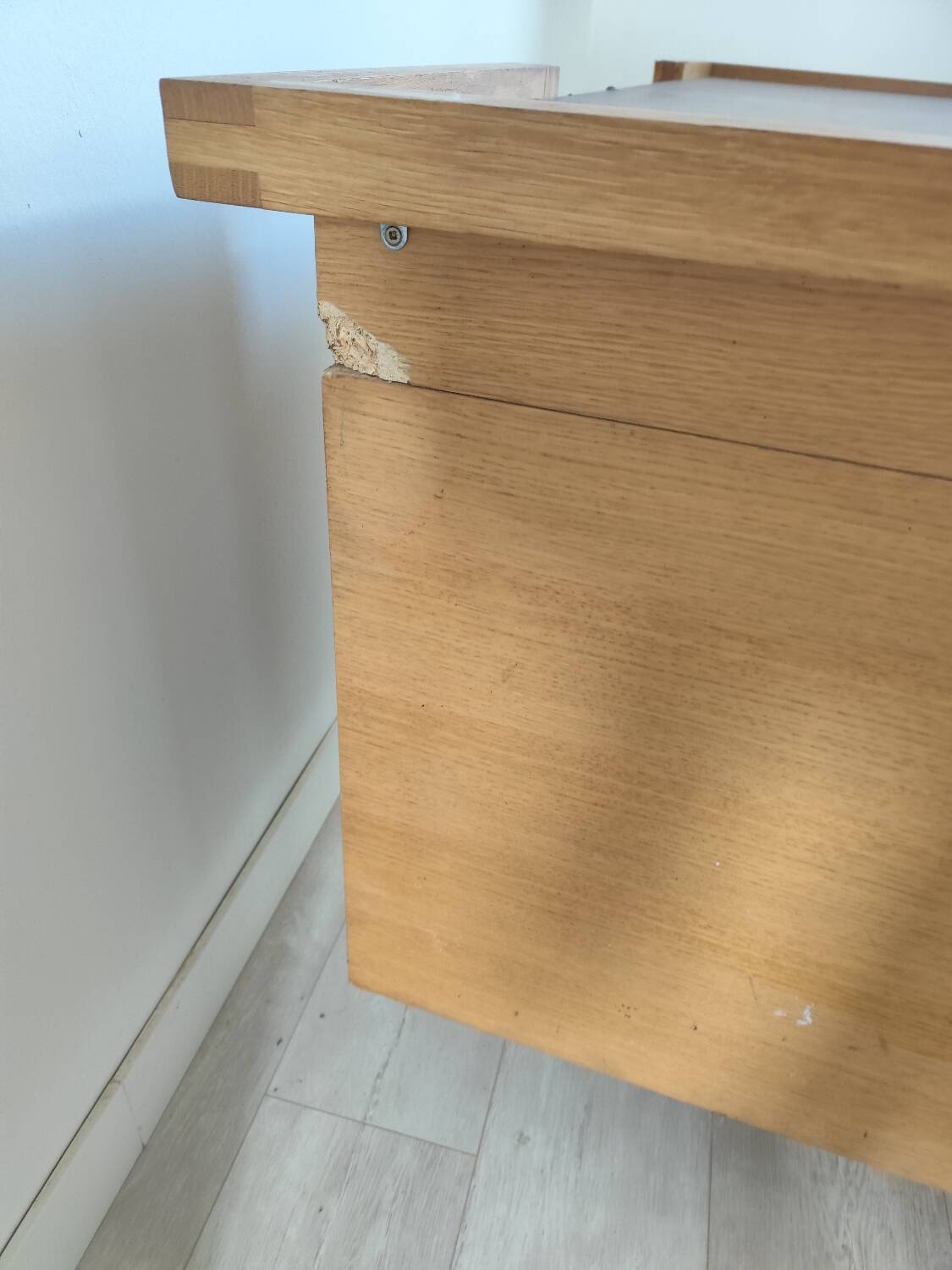 Bureau moderne habitat placage chêne