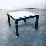 Vintage Postmodern Brushed Metal Coffee Table from Belgo Chrom / Dewulf Selection, 1980s
