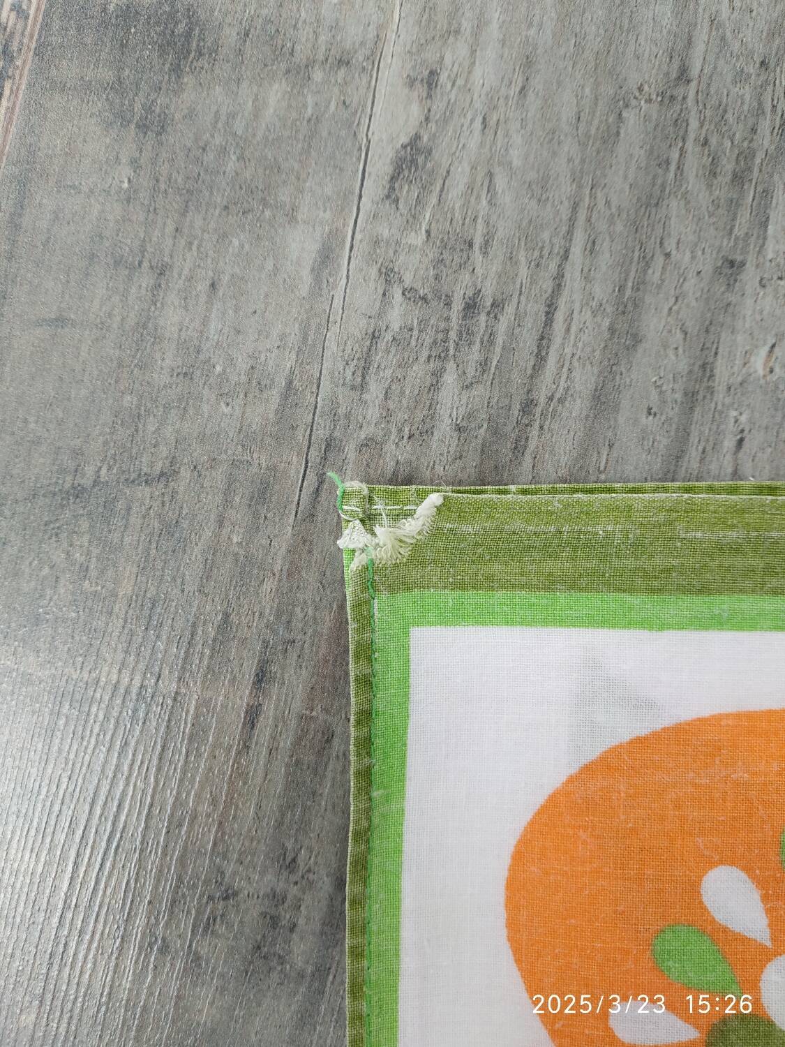 Nappe et serviettes vintage