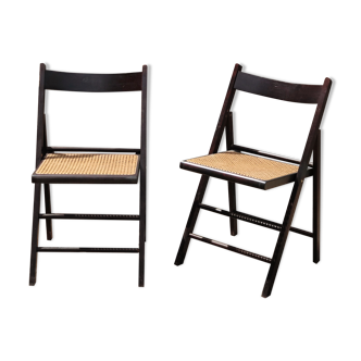 Folding chairs canage and wood