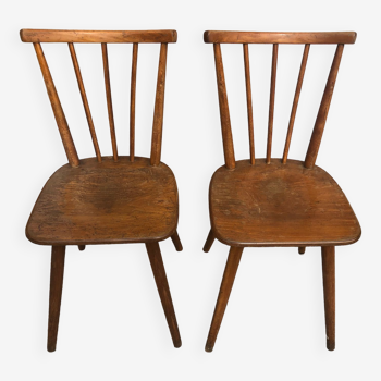 Paire de chaises bistrot type scandinave