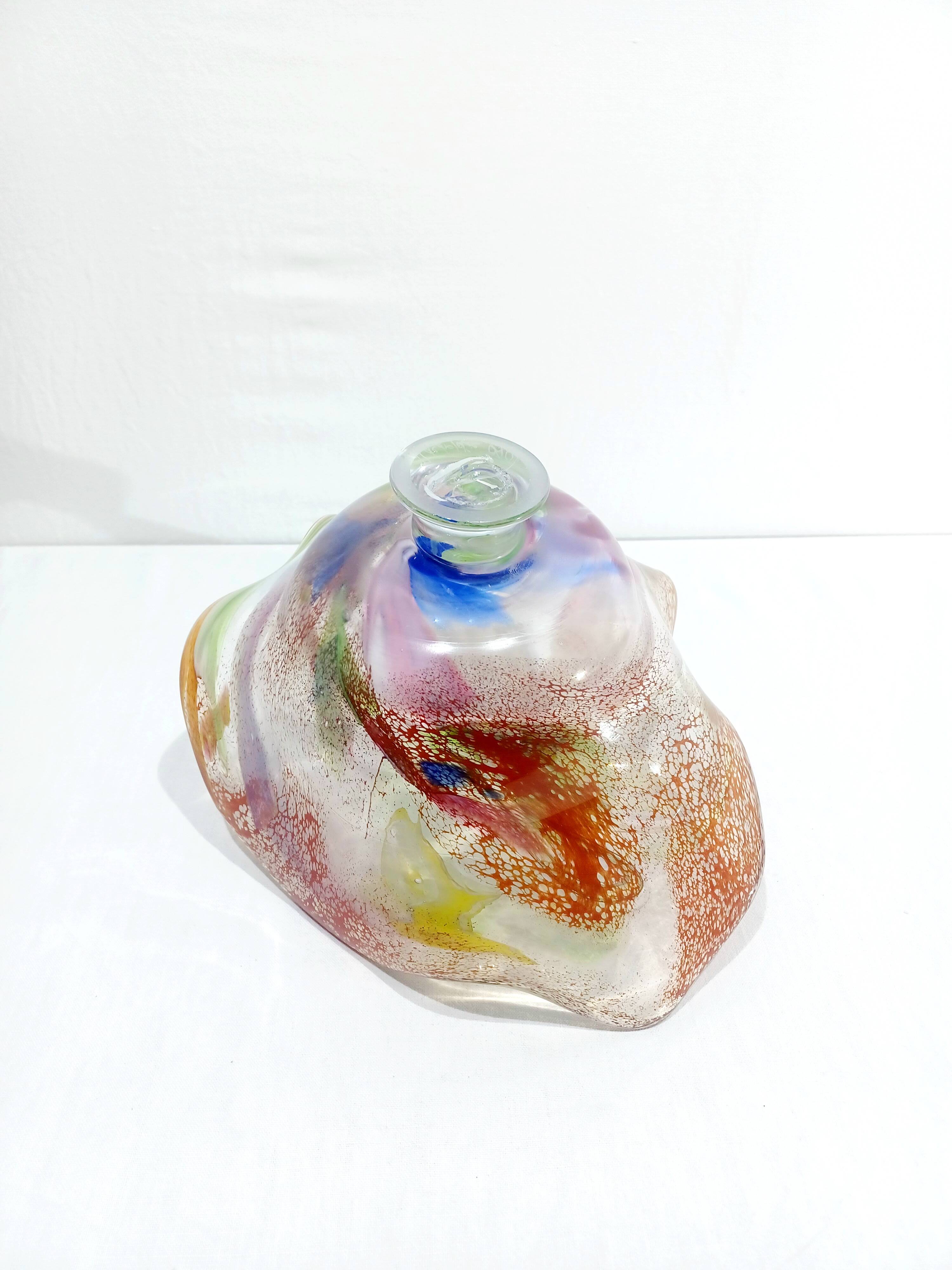 Coupe en verre soufflé Murano