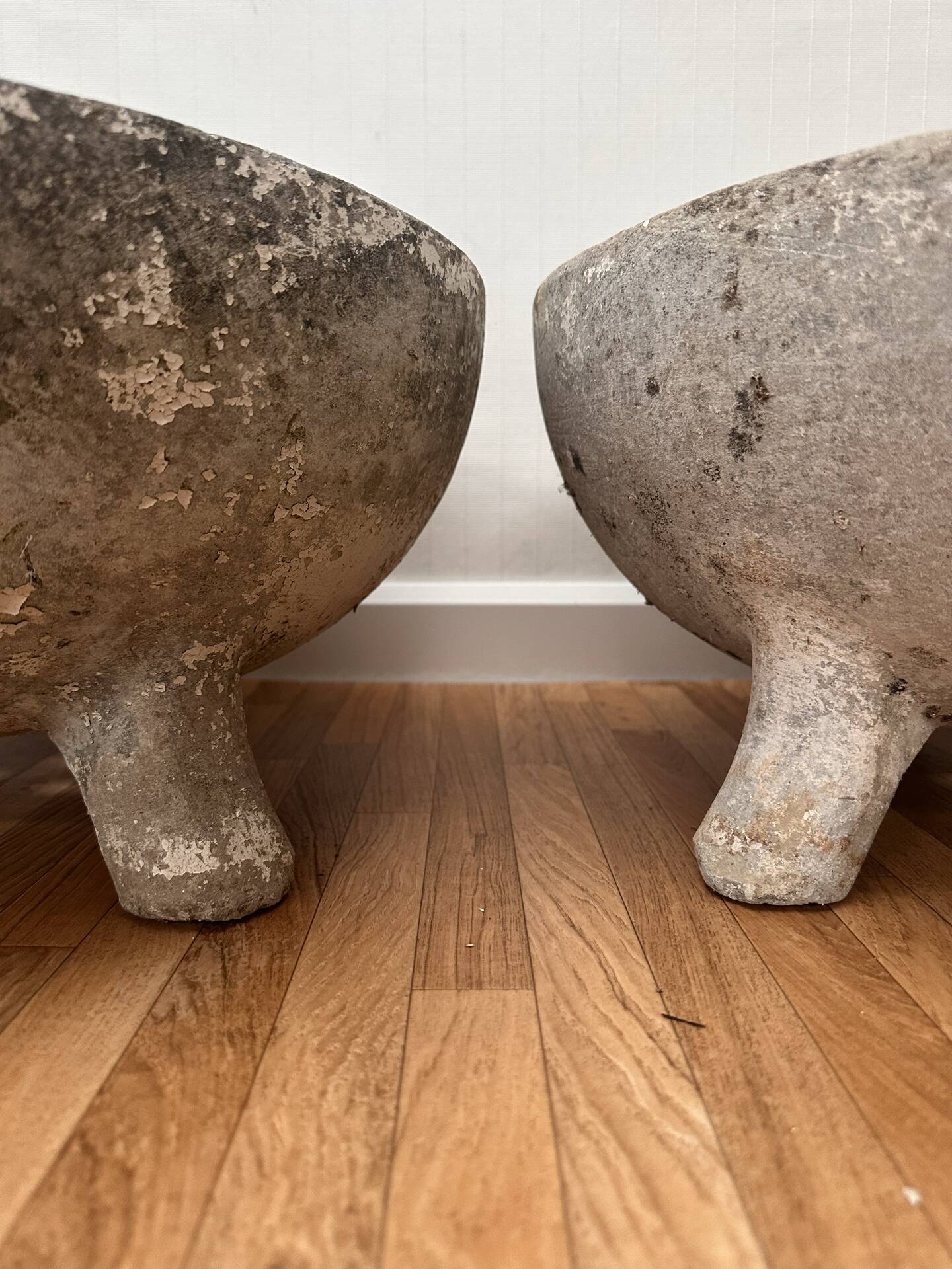 Set of 3 planters Demi-Chaudron, Willy Guhl, Switzerland - 1950/70