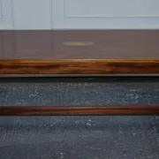 Vintage Reh Kennedy Military Campaign Coffee Table with Brass Fittings from Harrods