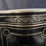 Boulle Napoleon III violin-shaped sideboard at waist height
