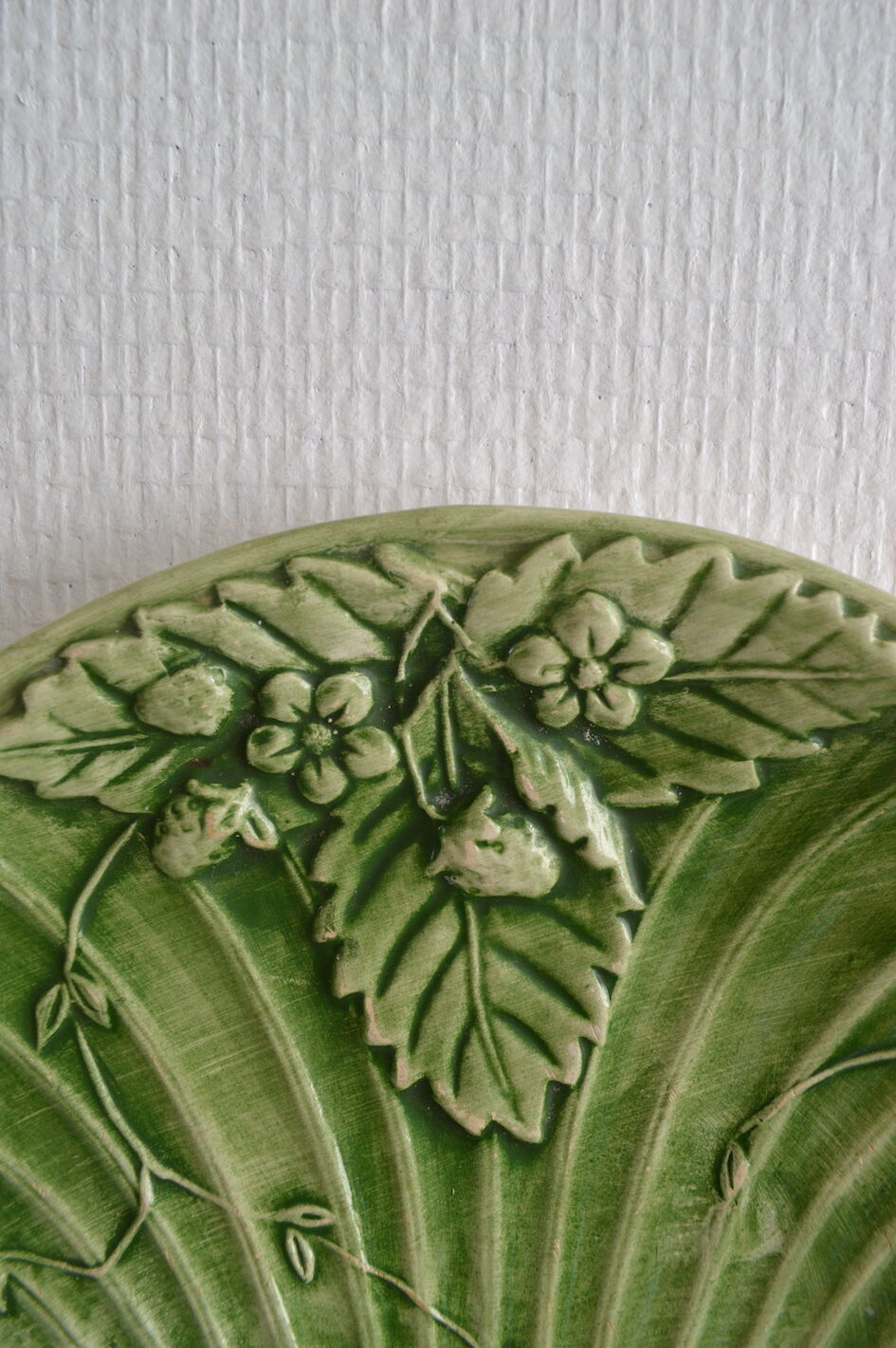Ceramic dish in the shape of a scallop made in Portugal