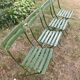 Antique folding garden chairs with wooden slats
