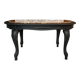 Mathilda coffee table in wood and pink