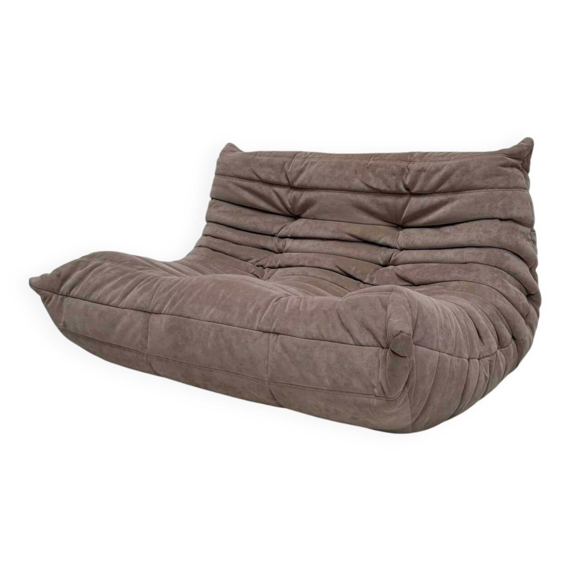1990s vintage original Alcantara Togo 2-seater by Michel Ducaroy for Ligne Roset