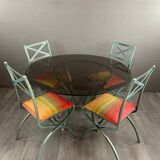 Table and Chairs Set “Villa D'Este” Collection by Pierre Vandel