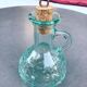 Green glass jar