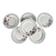 Set of 6 semi-deep plates Abeille d'or, St Amand, 20th century