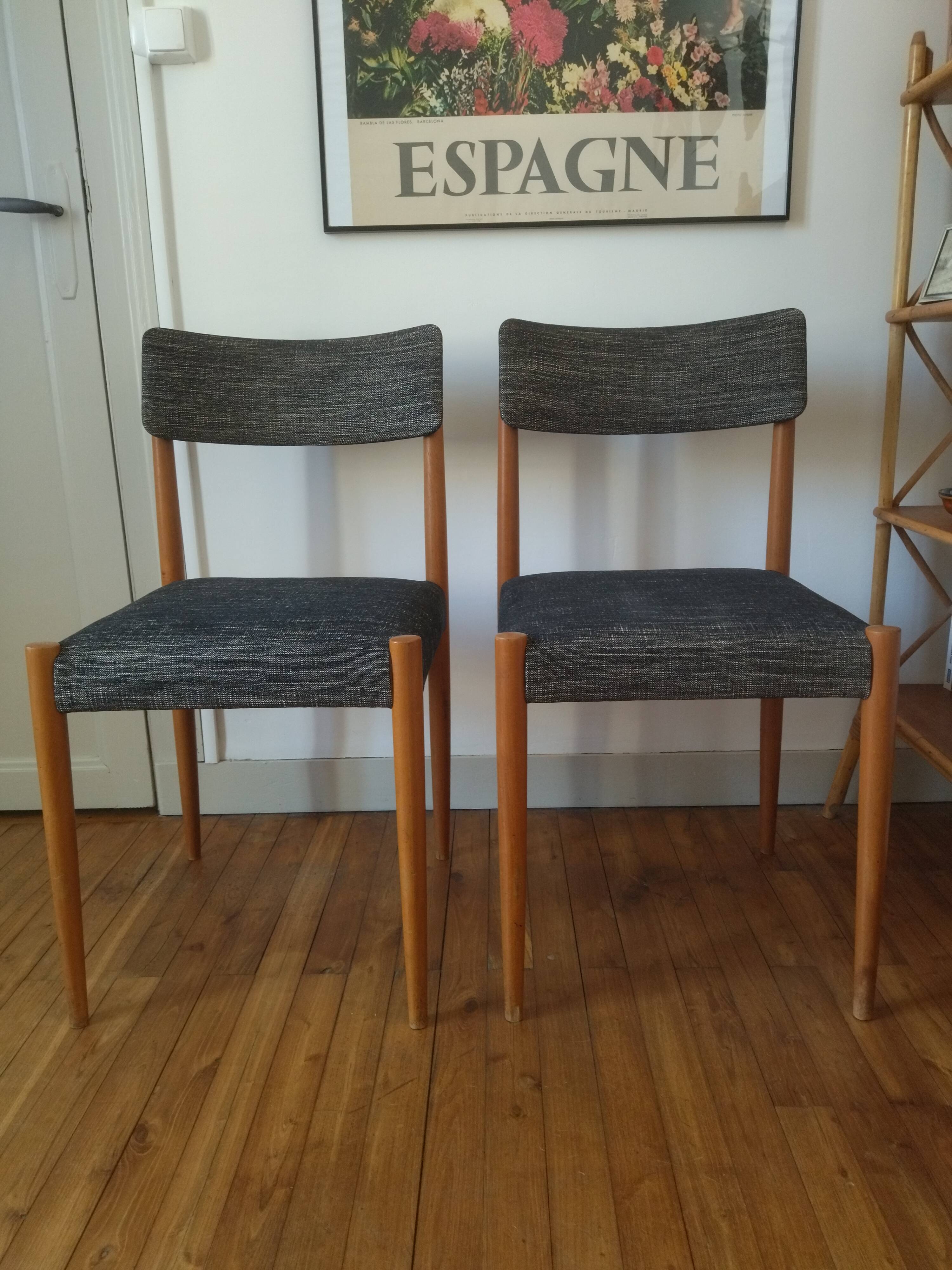 Pair of Scandinavian chairs